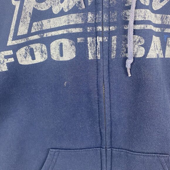 NFL New England Patriots Zip Up Sweater Adult Extra Large Blue Hooded - Picture 5 of 13
